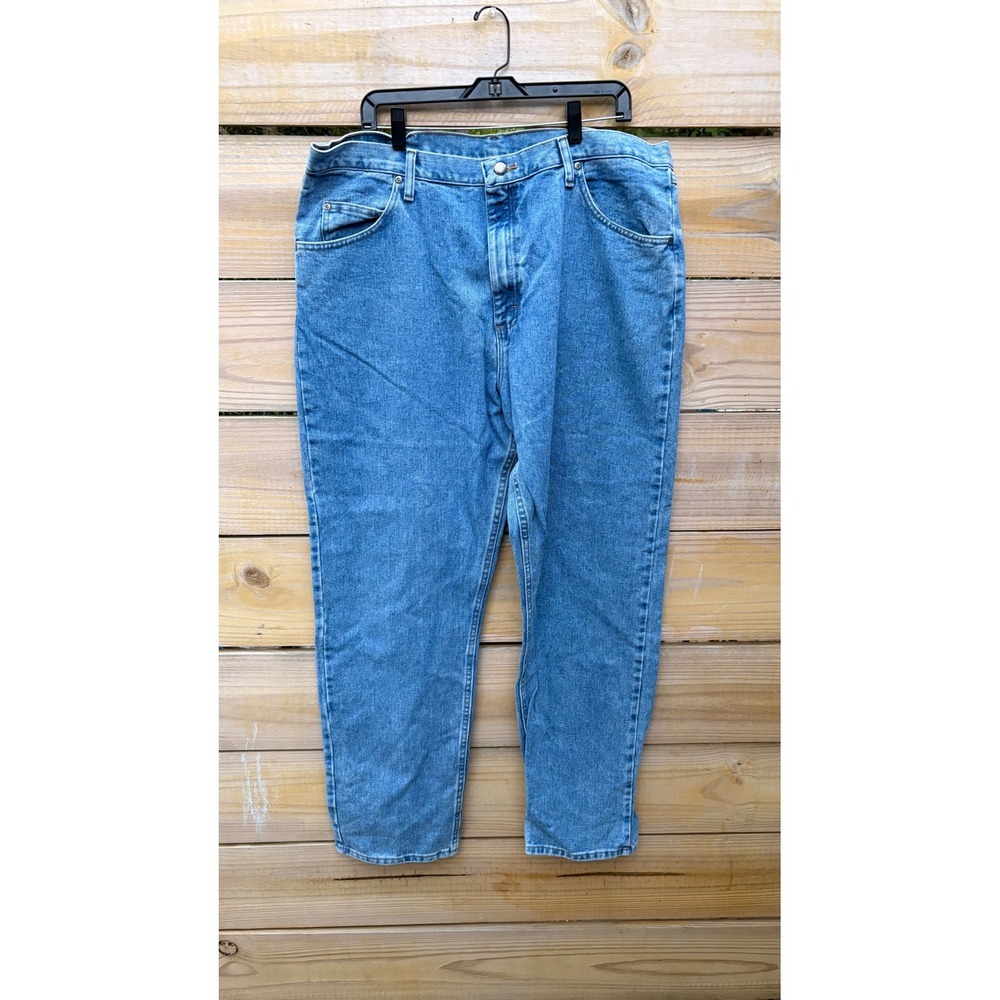 Wrangler Relaxed Fit Blue Denim Jeans Mens 40x32 Medium Wash 97601SB Cotton